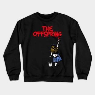 offspring ll girls with red paint Crewneck Sweatshirt